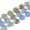Natural Blue Calcite Beads Strands G-P534-A24-01-4
