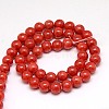 Natural Yellow Jade Beads Strands G-G598-8mm-YXS-16-2