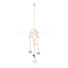 Hanging Crystal Aurora Wind Chimes HJEW-Z003-01-2