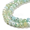 Faceted Electroplated Glass Beads Strands X-GLAA-C023-02-C13-5