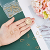 30Pcs 3 Style Rack Plating Brass Earring Hooks KK-DC0002-02-3
