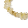 Natural Citrine Chips Stretch Bracelets for Women BJEW-JB11343-02-4