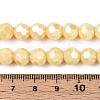 Anti-Tarnish Electroplate Glass Beads Strands EGLA-T021-8mm-15-13-4