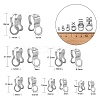 90Pcs 6 Styles 304 Stainless Steel Ball Chain Connectors STAS-CJ0002-11-2