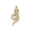 Brass Micro Pave Cubic Zirconia Pendants LS-KK-C108-01H-G-1
