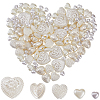 300Pcs 5 Styles ABS Plastic Imitation Pearl  Beads KY-SP0001-23-1