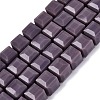 Opaque Glass Beads Strands GLAA-R041-8x8mm-C06-1
