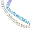 Transparent Gradient Color Glass Beads Strands GLAA-H021-01A-19-3