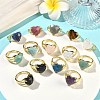 Brass Cuff Open Rings RJEW-D347-01G-1