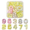 20Pcs UV Plating Transparent Acrylic Beads OACR-YW0001-58-1