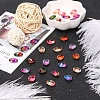 Pointed Back Glass Rhinestone Cabochons RGLA-OC0001-03B-7