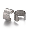 304 Stainless Steel Cuff Earring Findings STAS-TAC0013-05P-2