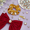 Teardrop Alloy Glass Sew on Rhinestone FIND-FG0004-28A-5
