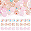 30Pcs 3 Colors Transparent Silicone Focal Beads SIL-TA0002-83-1