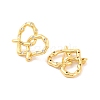 Brass Stud Earrings for Women EJEW-U015-22G-02-2