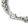 Alloy Wheat Chain & Box Chain Bracelets for Women Men BJEW-C069-01B-P-3