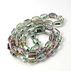 Electroplated Glass Beads EGLA-E006-01-2