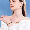 250Pcs 10 Colors Electroplated Natural Lava Rock Beads Strands G-PJ0001-03A-8