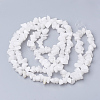 Natural White Jade Gemstone Beads Strands G-S280-19-2