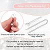 Fingerinspire 4Pcs 2 Style Iron Shoe Chain DIY-FG0003-14-4