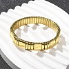 Rectangle 304 Stainless Steel Stretch Bracelets for Women Men BJEW-U021-01G-06-2