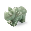 Natural Green Aventurine Carved Healing Rhinoceros Figurines DJEW-M008-02F-2