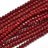 Faceted Rondelle Glass Beads Strands EGLA-J134-4x3mm-A02-1