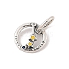 Luminous 925 Sterling Silver Rhinestone Constellation Charms STER-H114-01AS-01-2