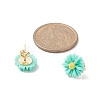 Resin Flower Stud Earrings X-EJEW-JE05230-4