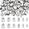 60Pc 6 Styles 201 Stainless Steel Cord Ends STAS-TA0002-98-1