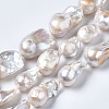 Natural Baroque Pearl Keshi Pearl Beads Strands A22R9011-01-2