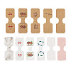 220Pcs 11 Styles Paper Necklace Display Cards CDIS-CD0001-03-4