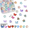 60Pcs 3 Styles Transparent Smooth and Frosted Glass Beads GLAA-YW0004-51B-1