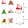 6Pcs Christmas Paper Hairband PW-WGE20A5-01-5