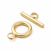 Rack Plating Eco-Friendly Brass Toggle Clasps KK-K165-33-3