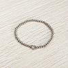 304 Stainless Steel Beads Stretch Bracelets for Women FS-WGC4F34-14-1