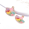 Bohemia Style Alloy Enamel Pendants PW-WG97A30-04-1