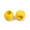 Spray Painted Wood European Beads WOOD-F017-05E-2