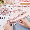Embroidery Polyester Lace Trim DIY-WH0292-80-3