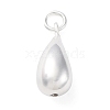 925 Sterling Silver Teardrop Pendants STER-G045-16S-1