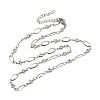 304 Stainless Steel Star Link Chain Necklaces for Women NJEW-A046-02A-P-4