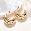 Moon 304 Stainless Steel Stud Earrings EJEW-A125-22G-1