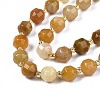 Natural Topaz Jade Beads Strands G-N326-100-03-3
