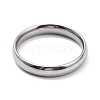 Ion Plating(IP) 304 Stainless Steel Simple Plain Band Finger Ring for Women RJEW-B036-07-2