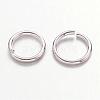 Platinum Color Brass Open Jump Rings X-JRC8mm-NF-2