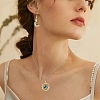 4Pcs 4 Styles Rack Plating Brass Micro Pave Cubic Zirconia Pendants KK-YW0002-79-6