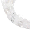 Faceted Round Natural Quartz Crystal Bead Strands G-L411-30-4mm-01-3