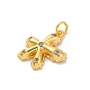 Brass Micro Pave Cubic Zirconia Pendants KK-U033-09G-01-2