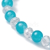 Glass Round Beaded Stretch Bracelets BJEW-JB09909-01-3