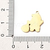 Christmas 304 Stainless Steel Enamel Pendants STAS-B112-02G-02-3